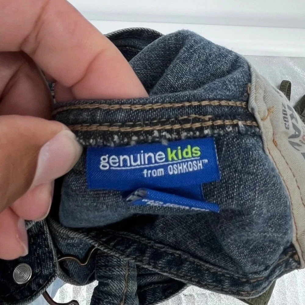 Overalls Bundle Baby 18M Blue Green Denim Corduroy Genuine Kids OshKosh Carters